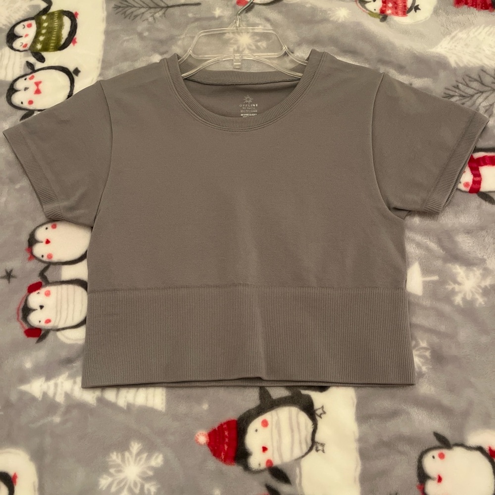 Aerie offline cropped workout top